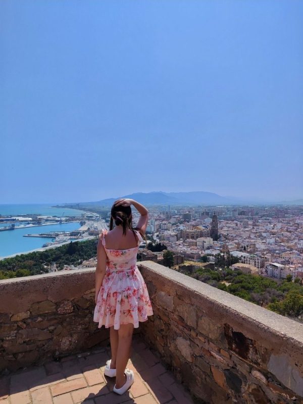 Panorama Malagi z zamku Gibralfaro