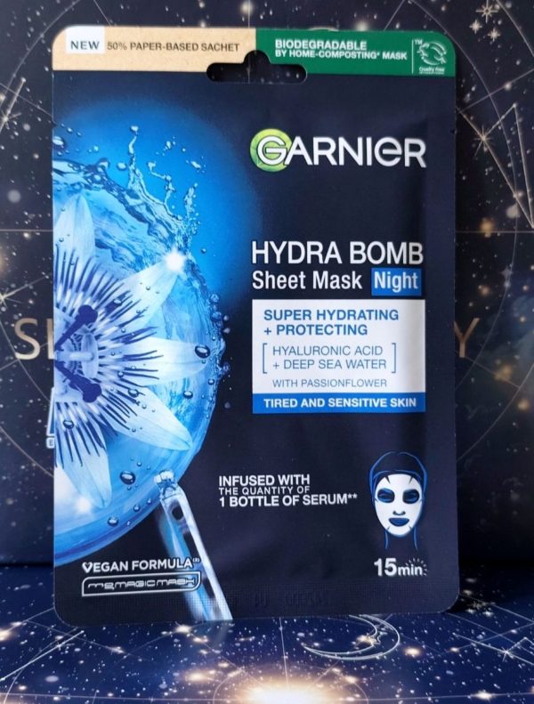 Garnier Hydra Bomb – nawilżająca maska w płachcie na noc