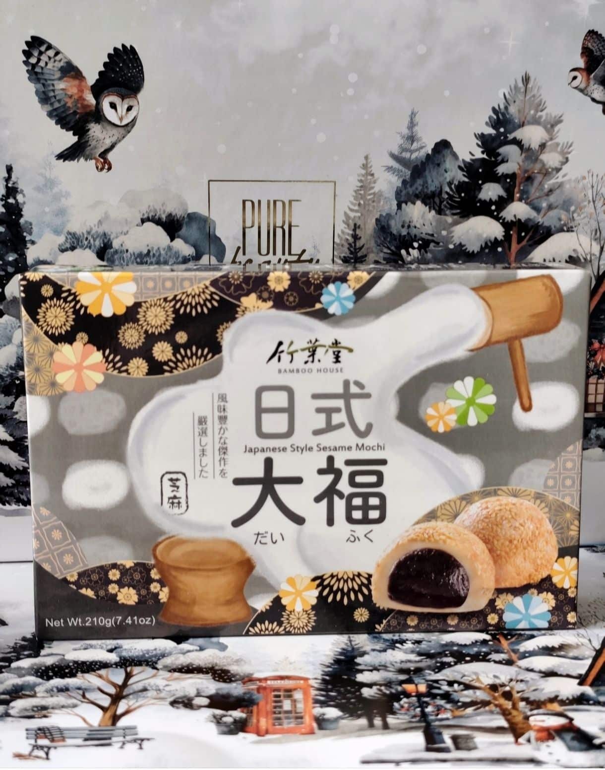 DE CARE – Mochi Bamboo House (Czerwona fasola z sezamem)